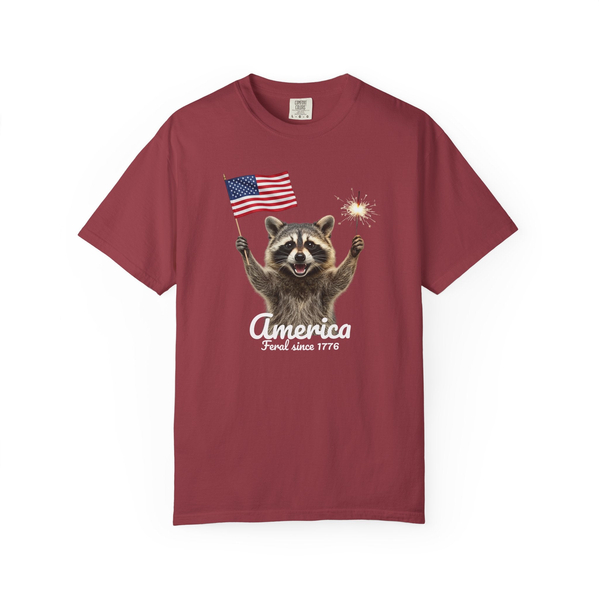 Patriotic Raccoon T-Shirt — "America 1776" Tee