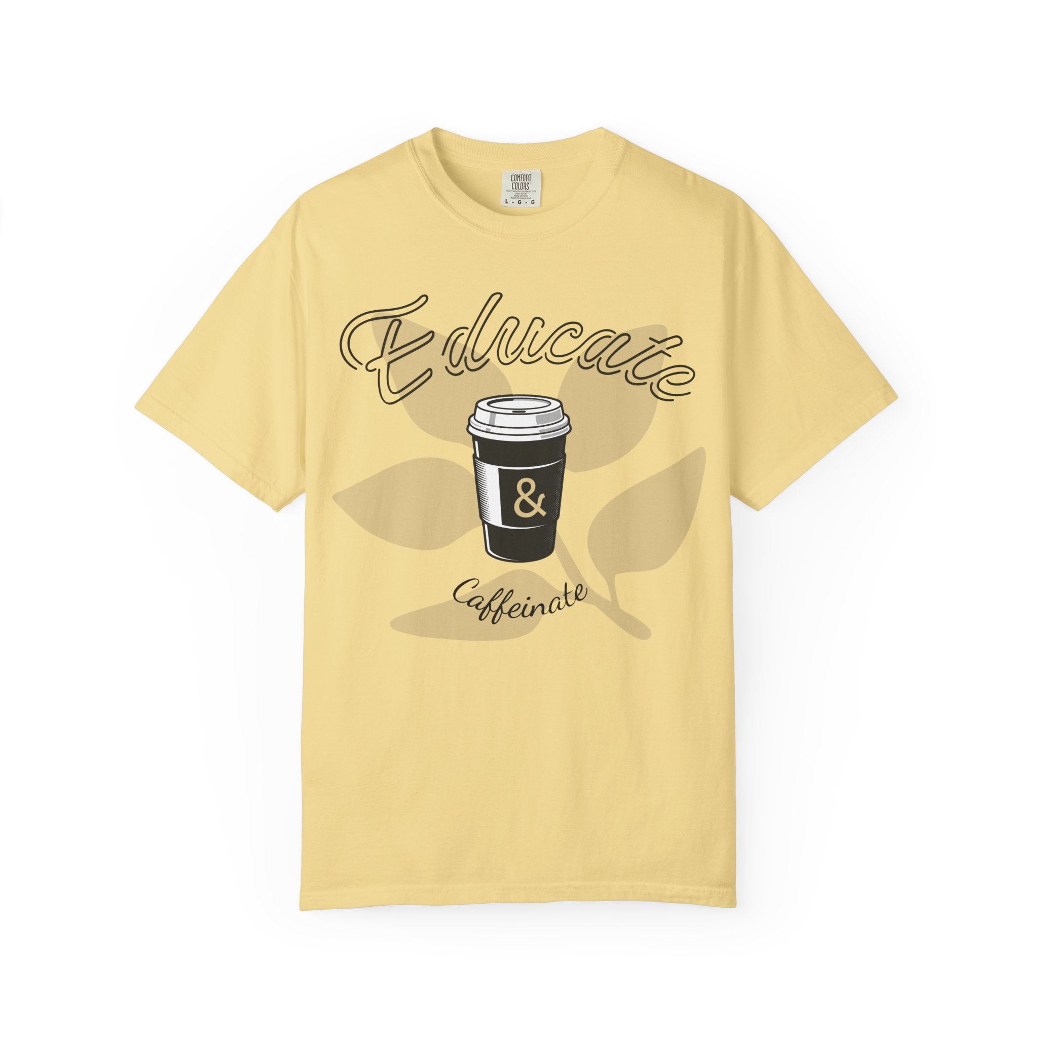 Educate & Caffeinate T-Shirt | Coffee Cup Teacher Tee