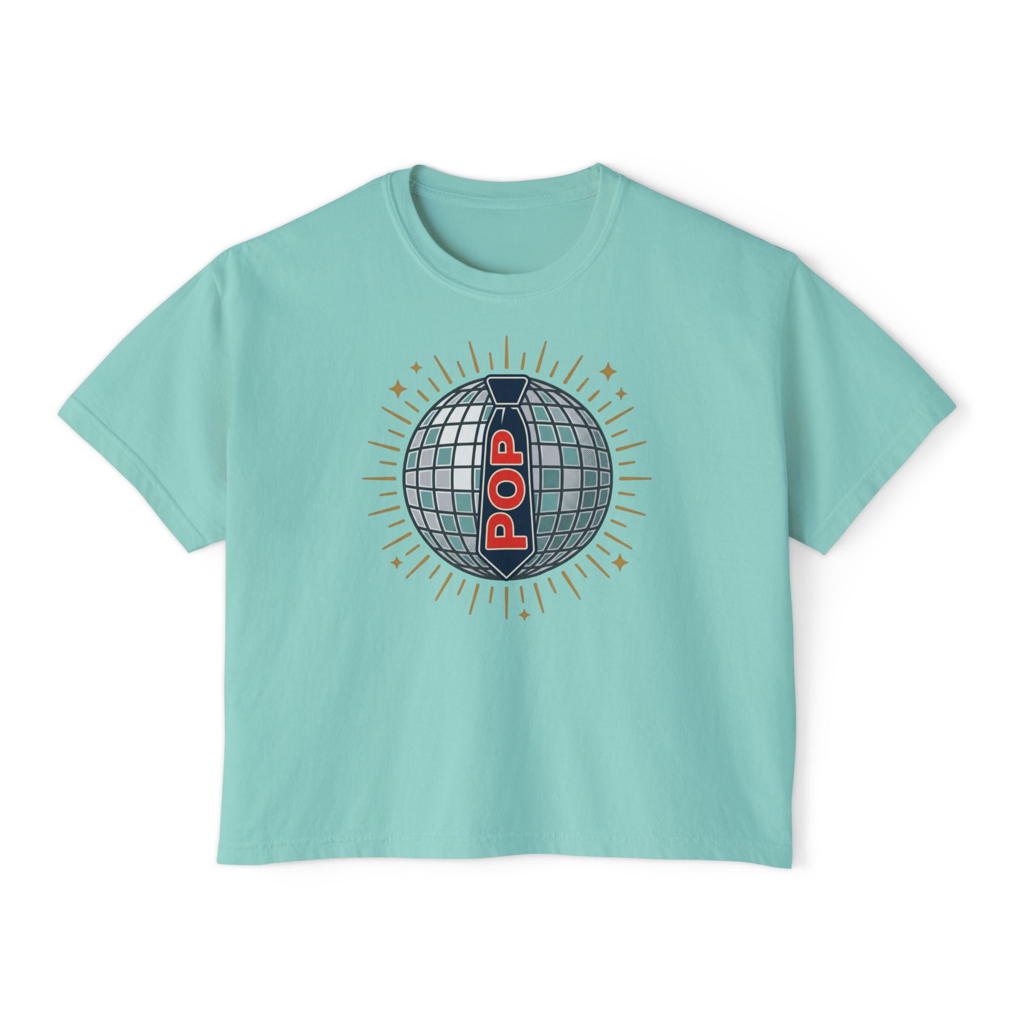 Disco Mirror Ball POP Tee | Women's Boxy Tee