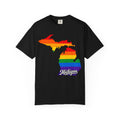 Rainbow Pride Michigan T-shirt | State Map Shirt