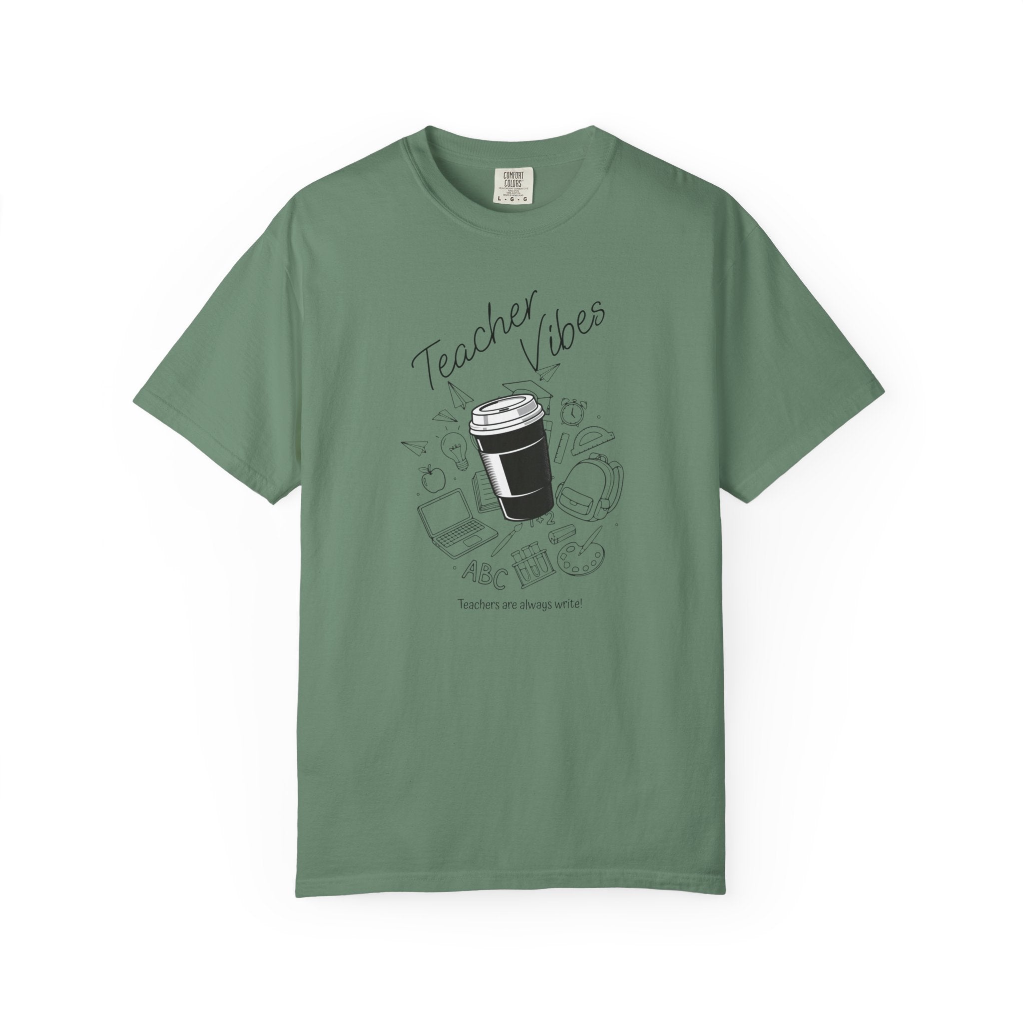 Teacher Tee Doodle T-shirt | School Supplies Illustration