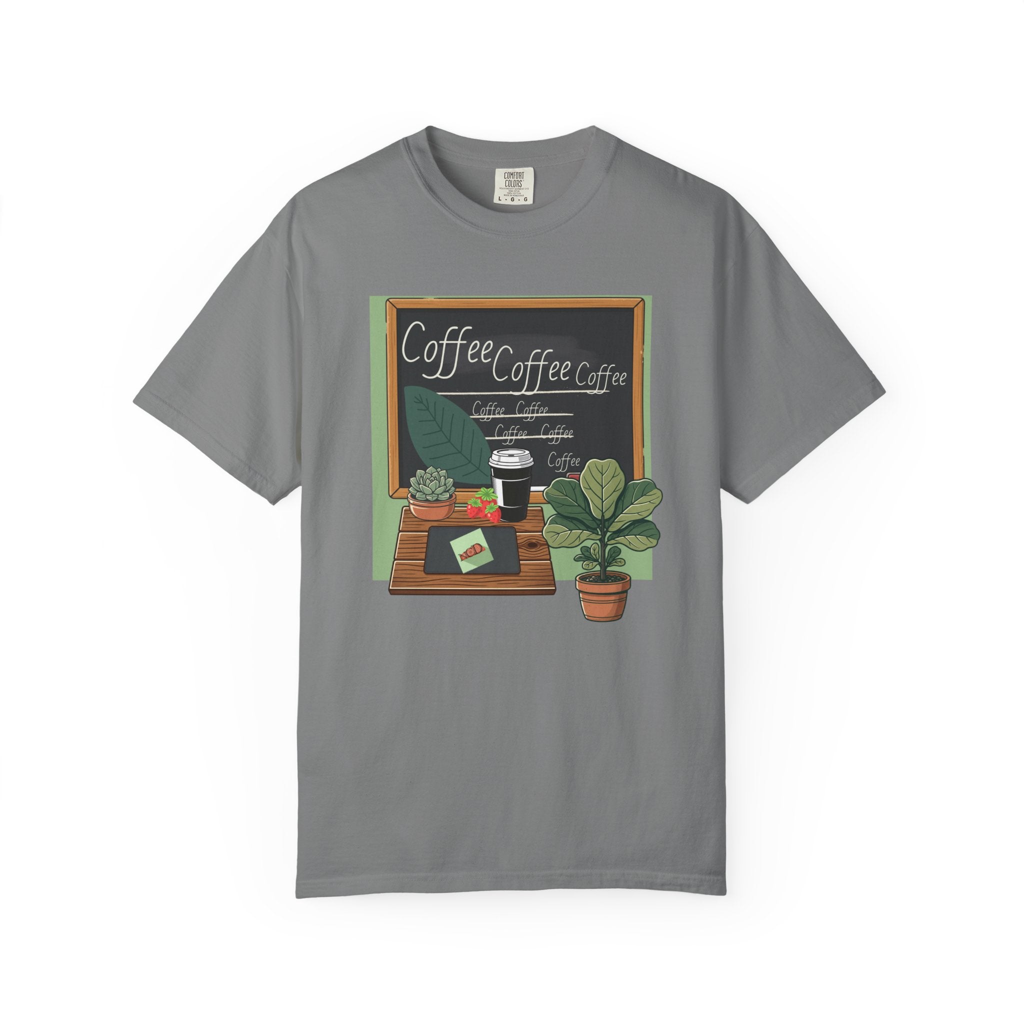 Coffee Shop Chalkboard Teacher T‑Shirt — Cozy Café Design