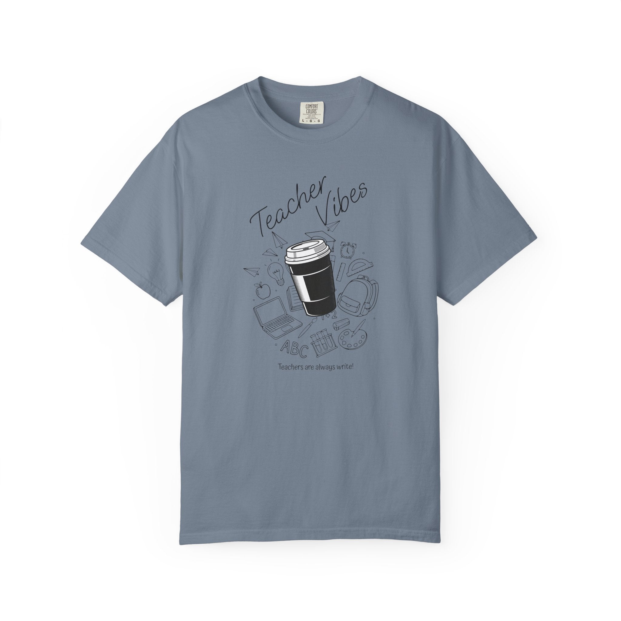 Teacher Tee Doodle T-shirt | School Supplies Illustration