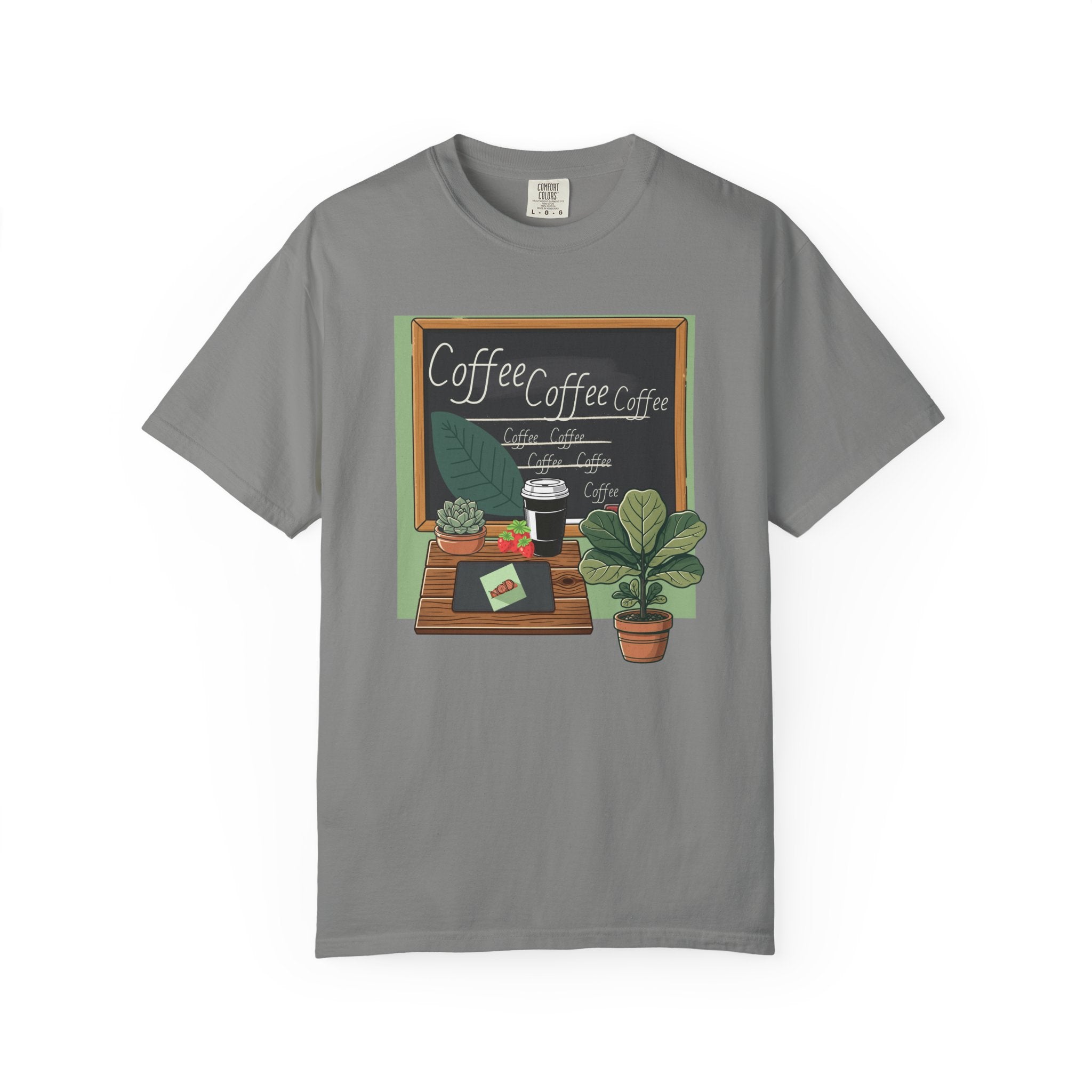 Coffee Shop Chalkboard Teacher T‑Shirt — Cozy Café Design