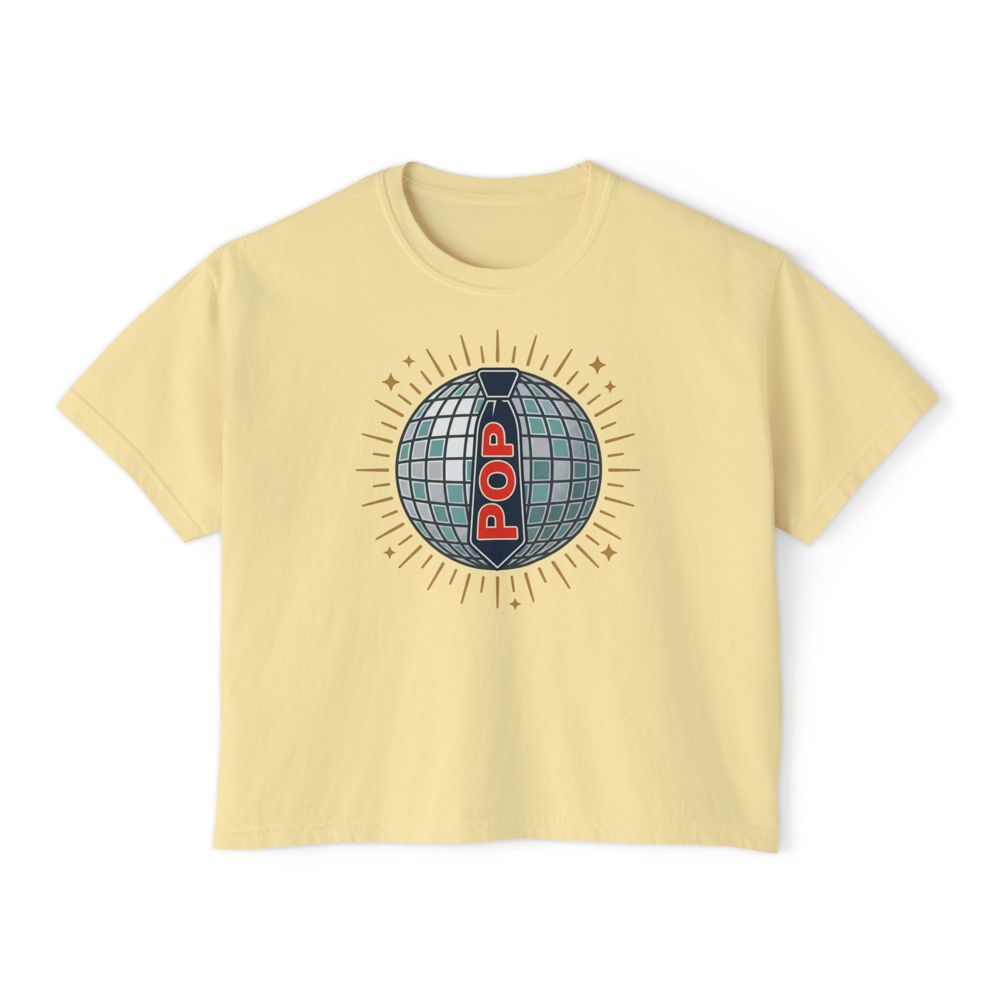 Disco Mirror Ball POP Tee | Women's Boxy Tee