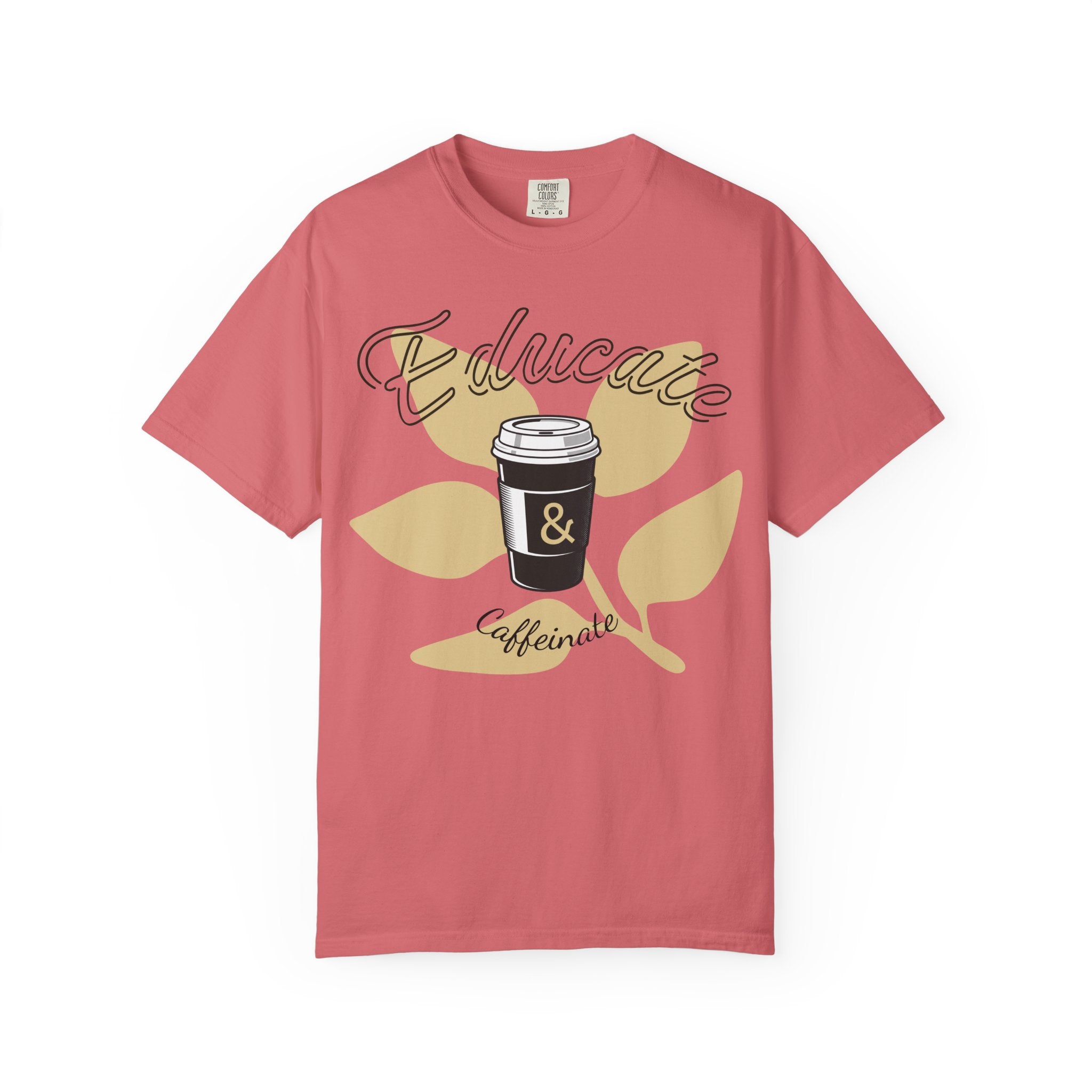 Educate & Caffeinate T-Shirt | Coffee Cup Teacher Tee