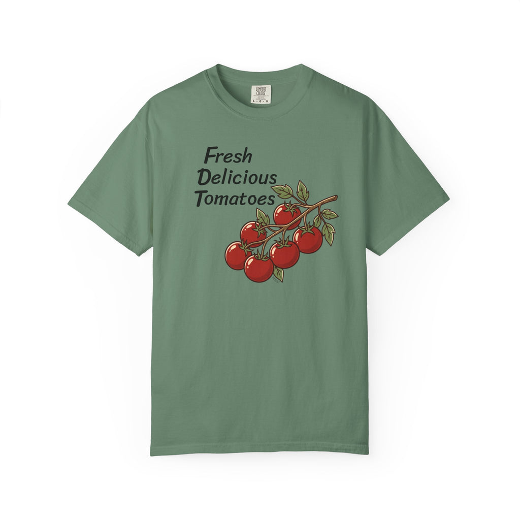 "Fresh Delicious Tomatoes" Garden Graphic Tee — Tomato Vine Resist T-Shirt