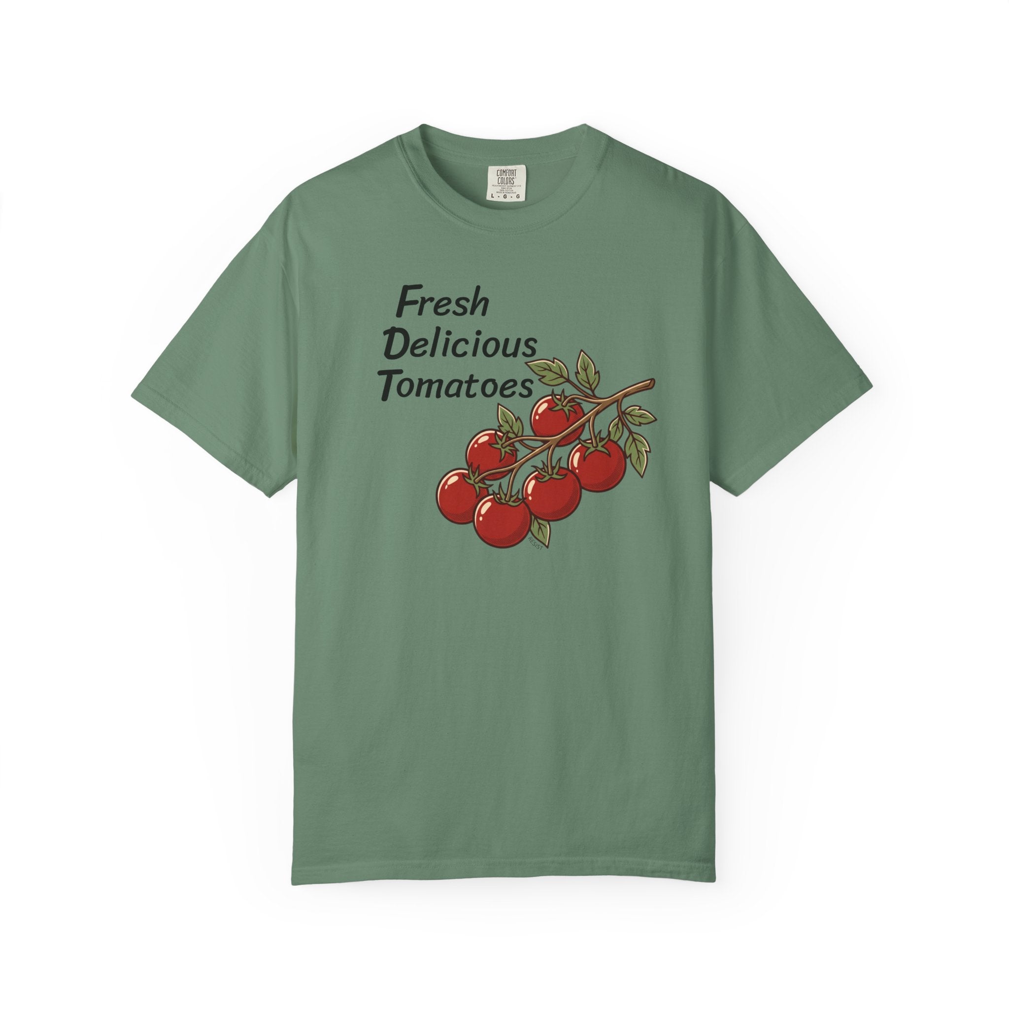 "Fresh Delicious Tomatoes" Garden Graphic Tee — Tomato Vine Resist T-Shirt
