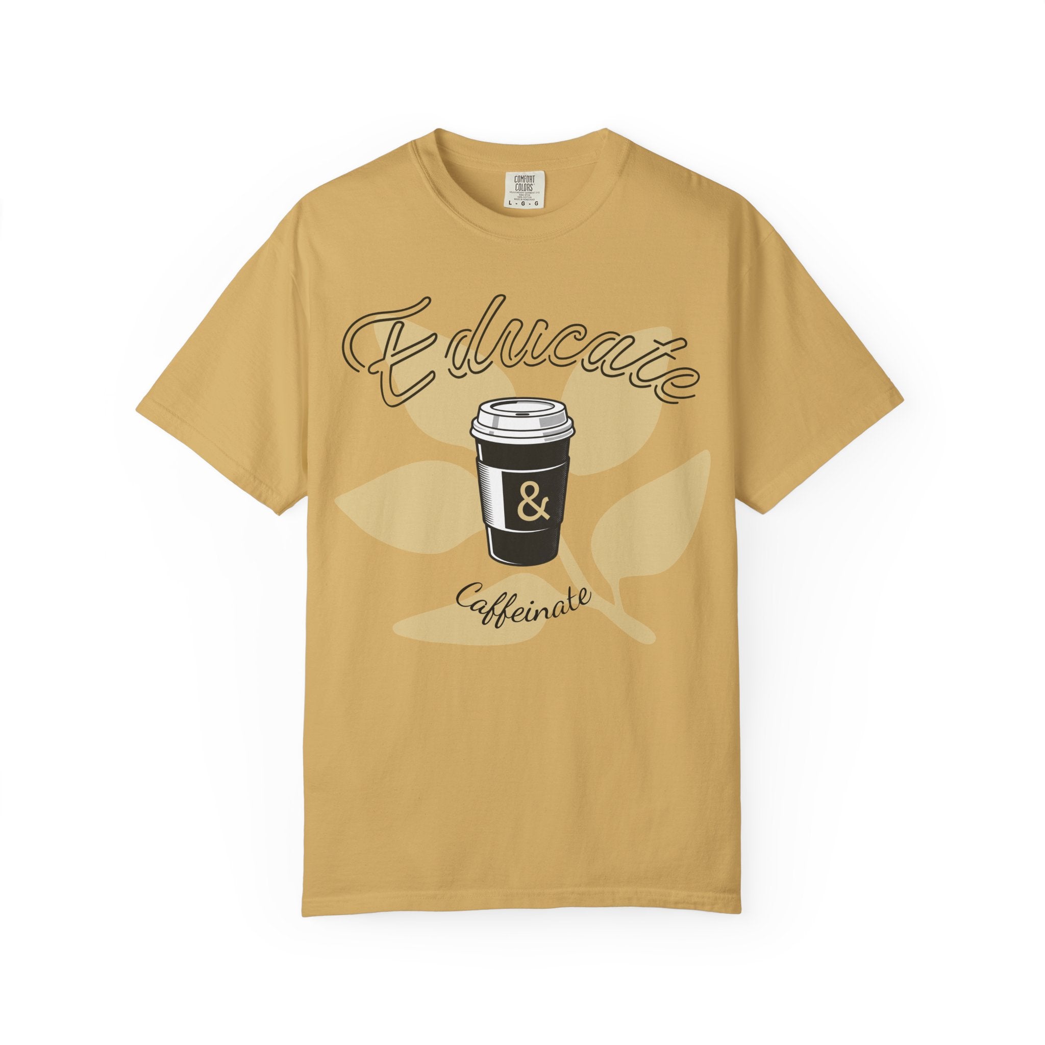 Educate & Caffeinate T-Shirt | Coffee Cup Teacher Tee